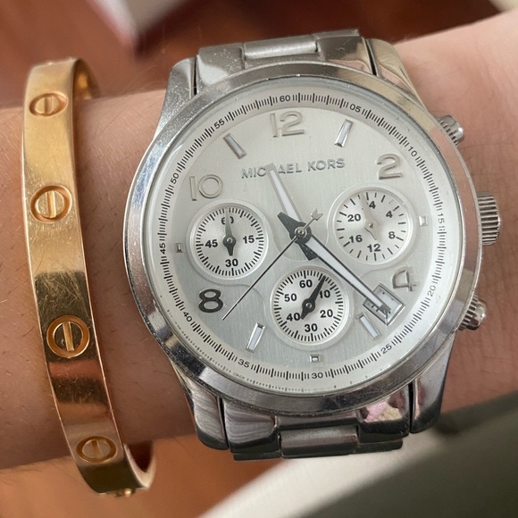 Michael Kors Accessories - Michael Kors Silver Watch